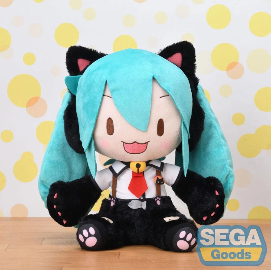 Hatsune Miku Plush Toy Project Diva Arcade Future Tone Fuwa Petit Plush Cat Miku Sega