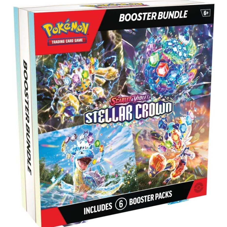 Pokemon Trading Card Game - Scarlet & Violet - Stellar Crown - Booster Bundle - Includes 6 packs