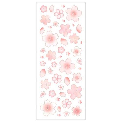 Clear Seal Stickers Sakura Flowers