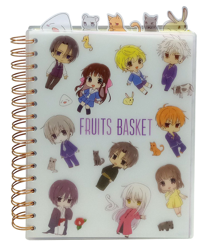 Fruits Basket Group Chibi Characters Spiral Anime Notebook
