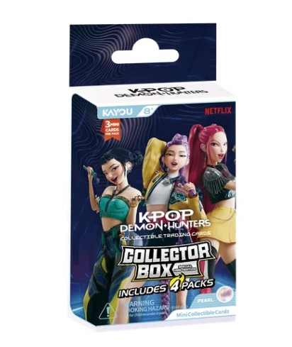 Kayou KPop Demon Hunters Collectible Cards Collector Box - Includes 4 Packs