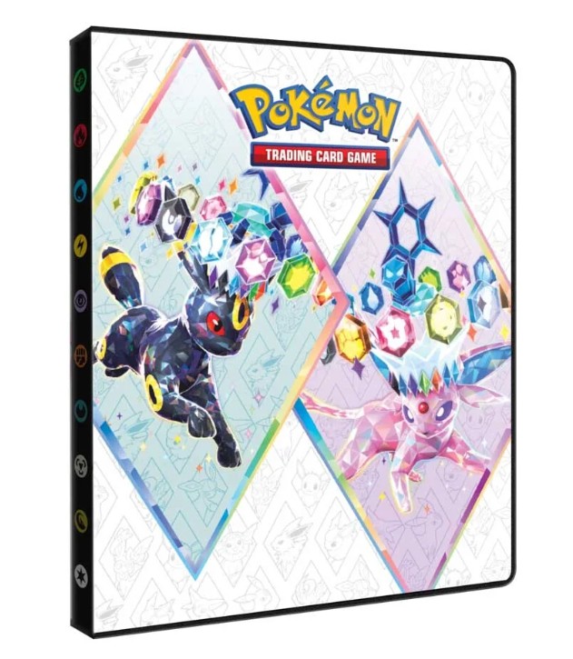 Pokemon Trading Card Game Prismatic Evolutions 4 Pocket Pro Binder - Holds 80 Cards