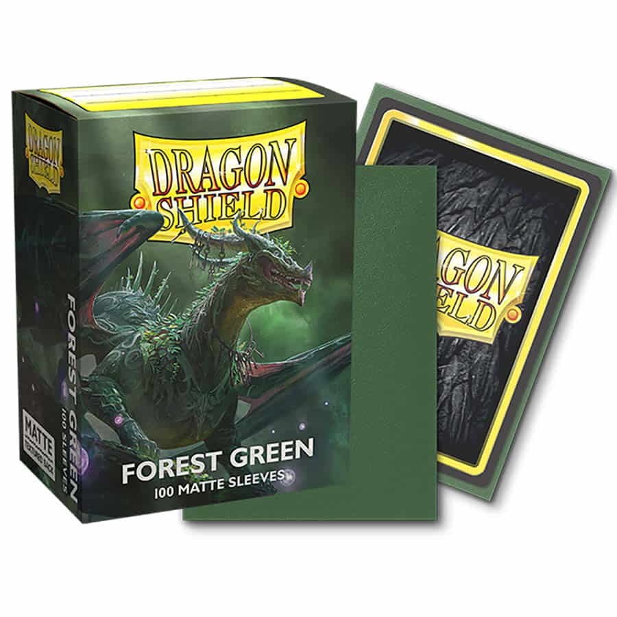 Dragon Shield - Forest Green - Matte Sleeves - Textured Back - Card Sleeves (100ct)
