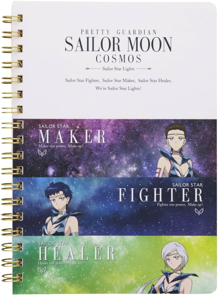 Sailor Star Lights Notebook, Lined Journal, B6 Size, Stationery, Sailor Moon Cosmos