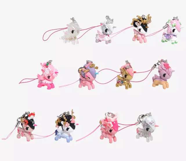 Tokidoki Cherry Blossom Unicorno Frenzies Mini Figure Strap Random Blind Box