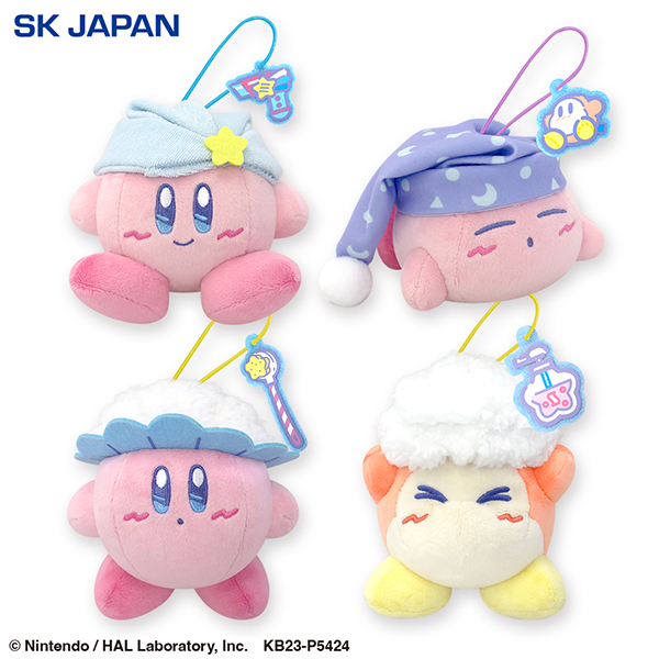 Kirby Plush Doll, Keychain, 3,  Sweet Dreams, SK Japan