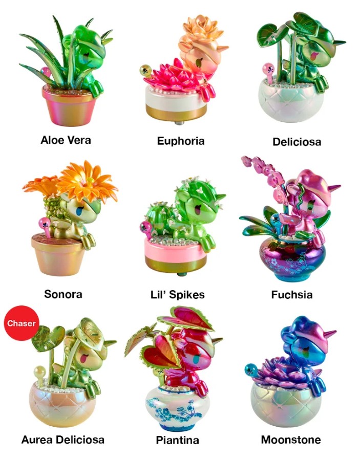 Tokidoki Chrome Unicorno Botanical Random Blind Box Figure
