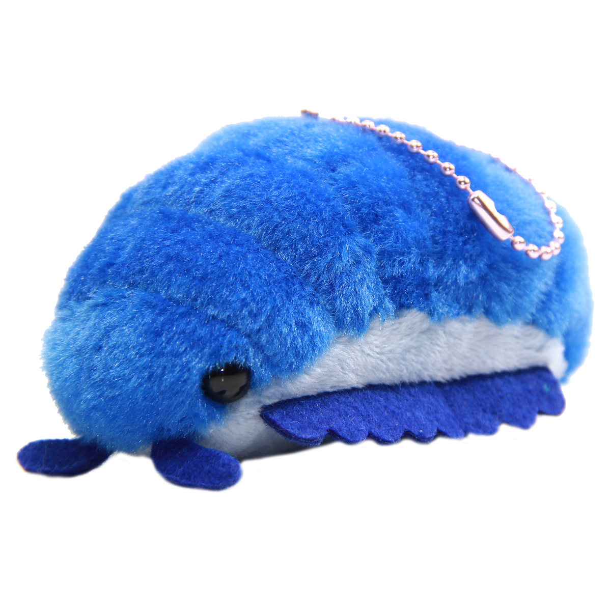 Dangomushi Roly Poly Plush Doll Kawaii Stuffed Animal Keychain Blue 3 Inches