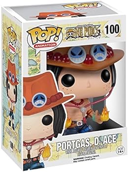 Portgas D Ace, One Piece Funko Pop Animation 3.75 Inches Funko Pop 100