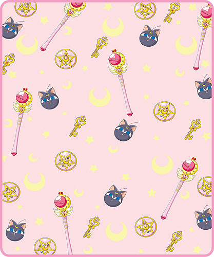 Sailor Moon Pattern Throw Blanket