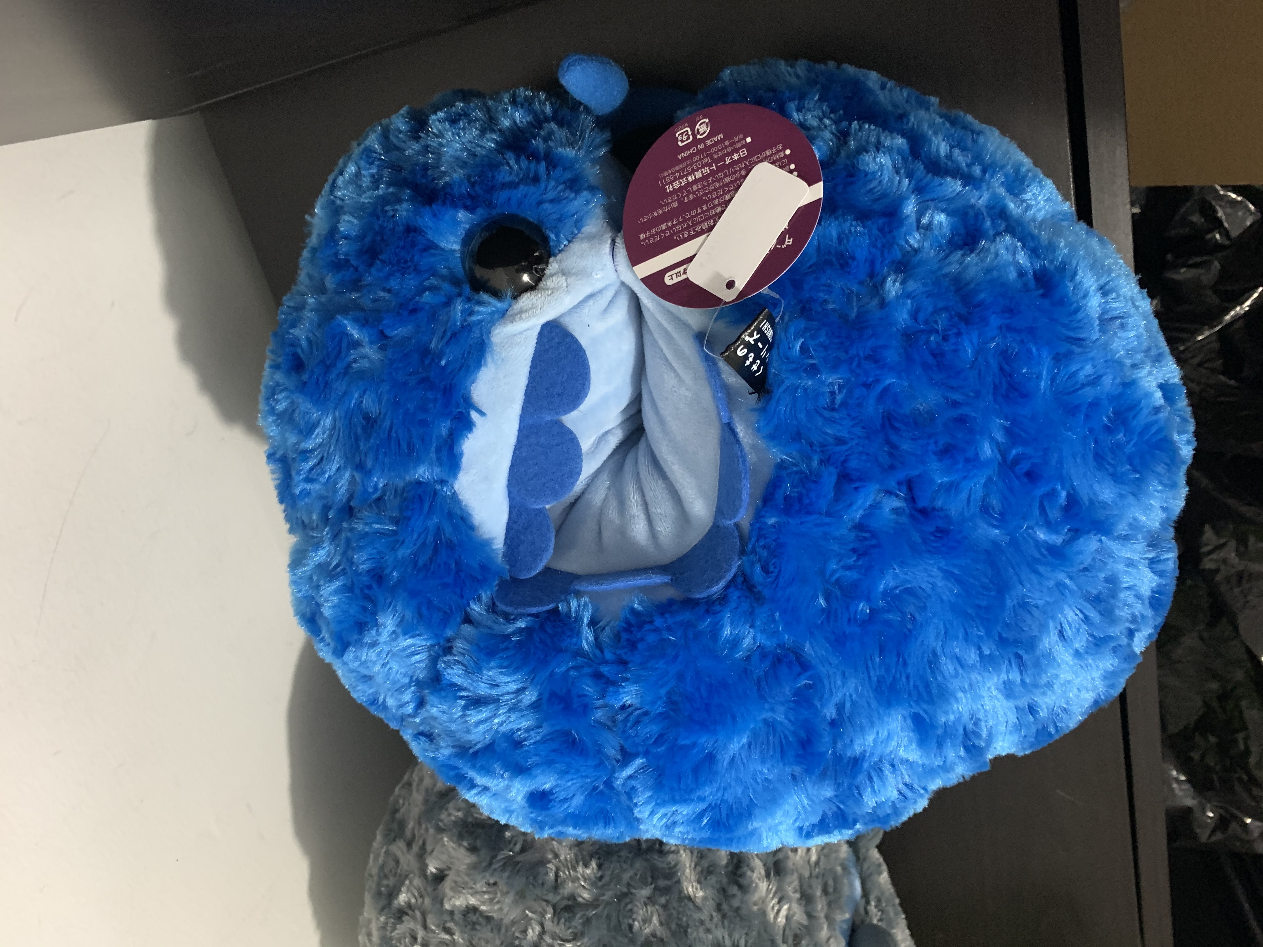 Dangomushi Super Soft Larva Plush Toy Blue Size 13 Inches
