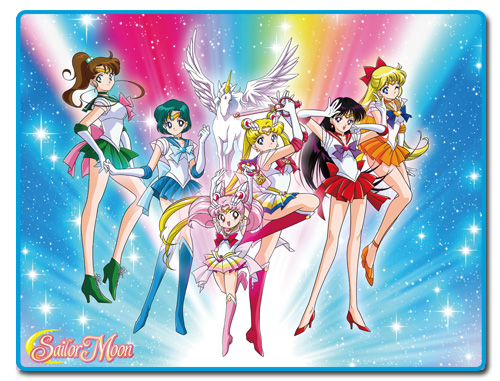 Sailor Moon Super S Group Pattern Throw Blanket