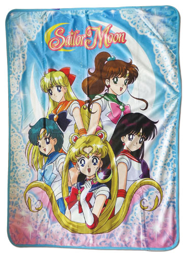 Sailor Moon Super R Group Throw Blanket