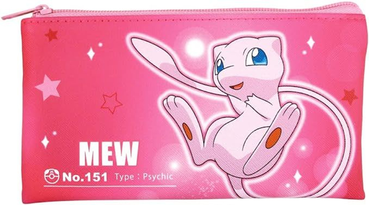 Pokemon Pocket Monster Flat Multi Pouch Mew Pink