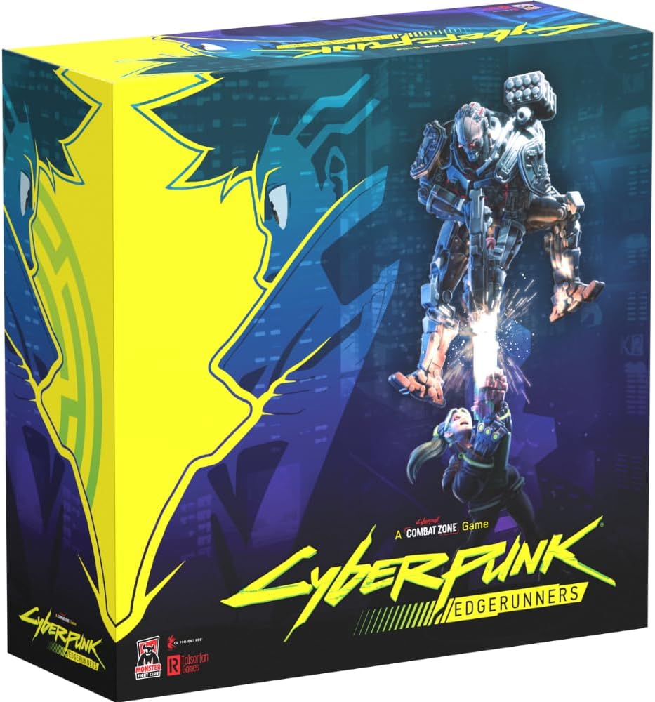 Monster Fight Club Combat Zone Board Game Cyberpunk Edgerunners 2 Player Starter