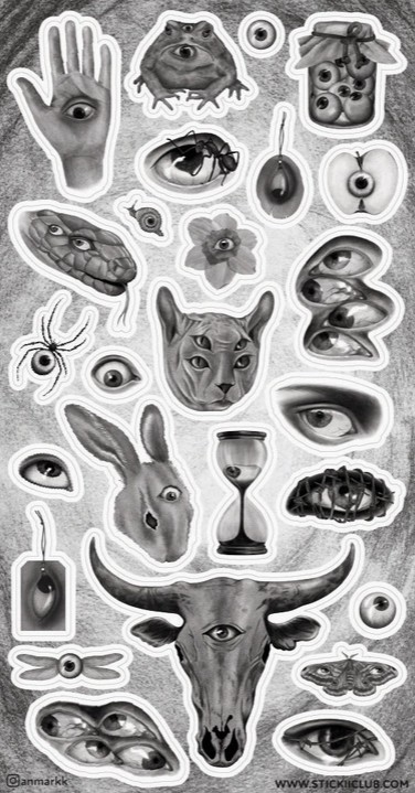 All Eyes Open Sticker Sheet