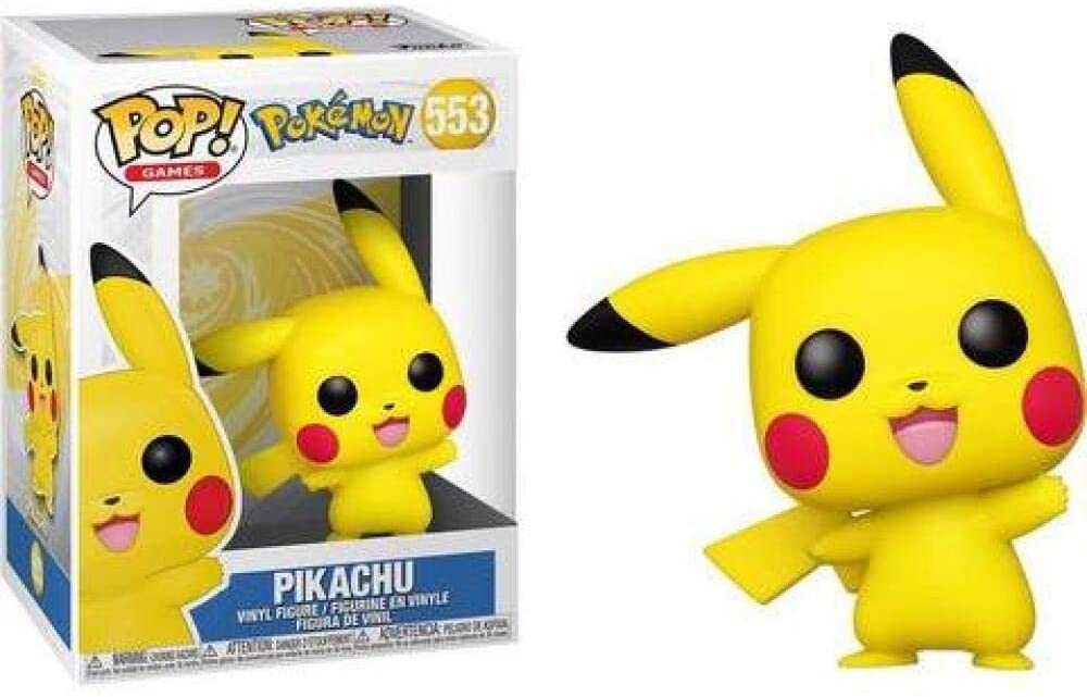 Pikachu Figure Pokemon Pop Animation 3.75 Inches Funko Pop 553