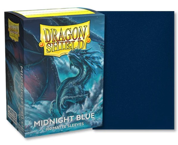 Dragon Shield - Midnight Blue - Matte Sleeves - Textured Back - Card Sleeves (100ct)