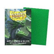 Dragon Shield - Apple Green & Silver - Matte Dual Card Sleeves (100ct)
