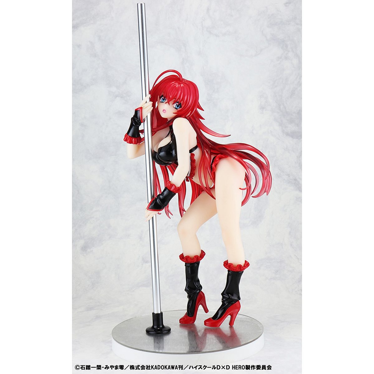 Rias Gremory Figure, Black Ver., Scale Pre-Painted Statue, High School DxD, Kaitendoh