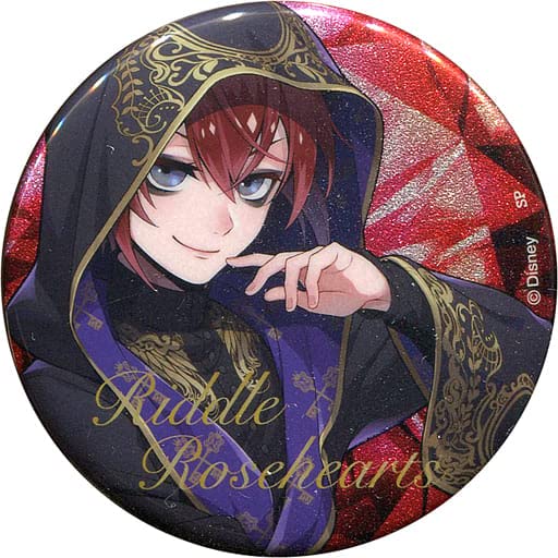 Twisted Wonderland Riddle Rosehearts Glitter Pin Badge Ver 2.