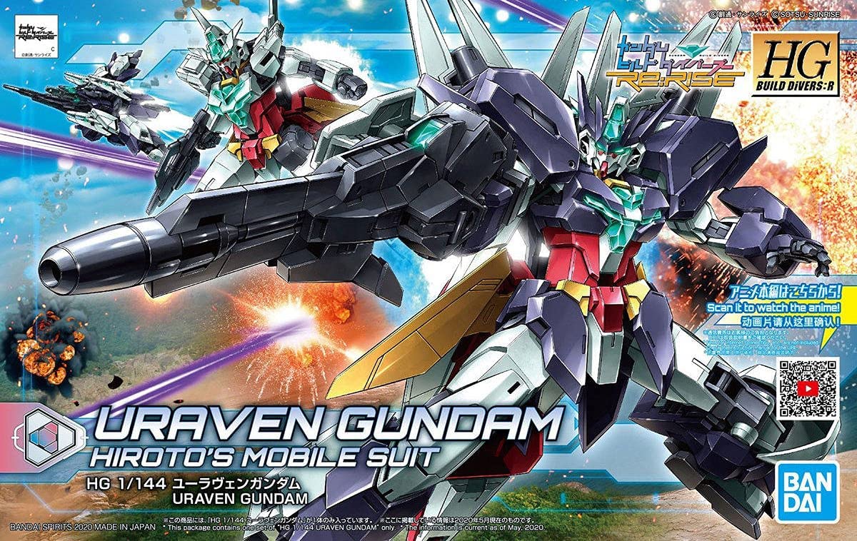 Uraven Gundam, Hirotos Mobile Suit, 1/144 Scale, Model Kit, Bandai