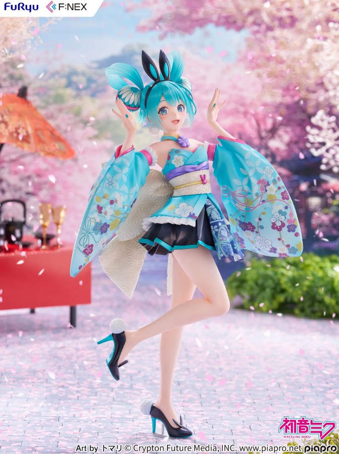 Miku Hatsune Figure, Wa-Bunny, 1/7 Scale Pre-Painted Statue, Vocaloid, Furyu, F:NEX