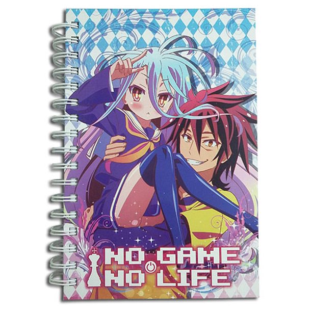 No Game No Life Shiro & Sora Spiral Anime Notebook