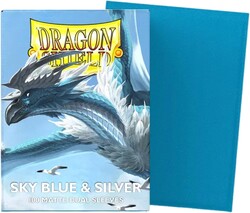 Dragon Shield - Sky Blue & Silver - Matte Dual Card Sleeves (100ct)