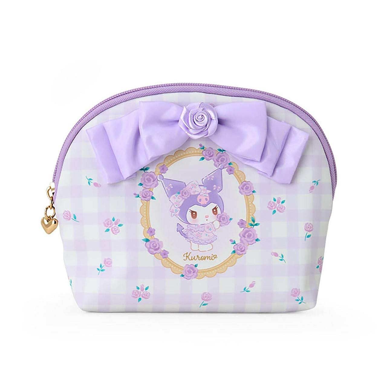 Kuromi Pouch, Cosmetic Bag, Rose, Purple, Sanrio
