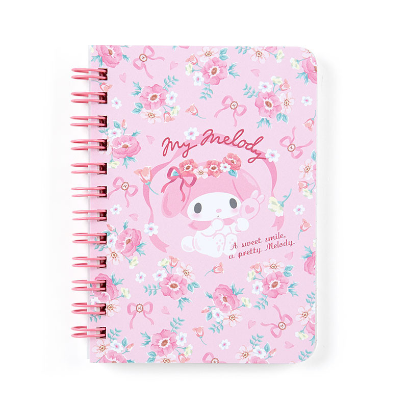 My Melody Spiral Mini Notebook 7mm 60 Sheets Sanrio