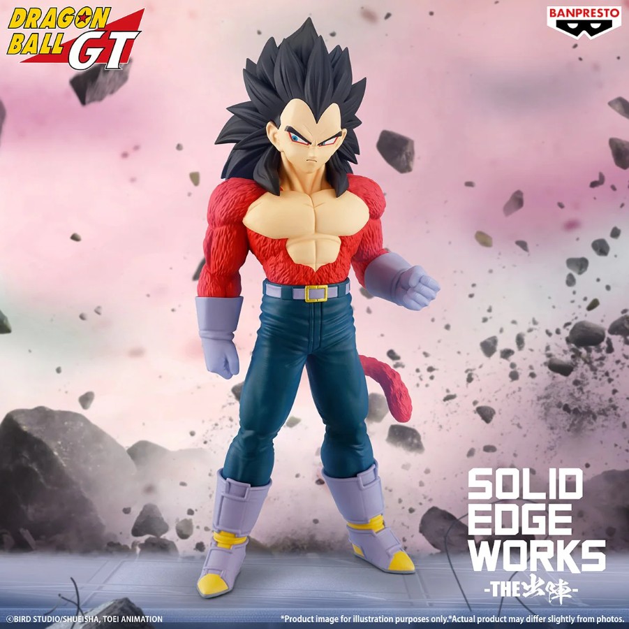 Super Saiyan 4 Vegeta Figure, Dragon Ball GT Solid Edge Works, Banpresto