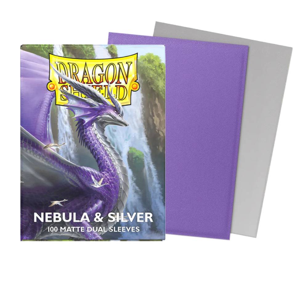 Dragon Shield - Nebula & Silver - Matte Dual - Card Sleeves (100ct)
