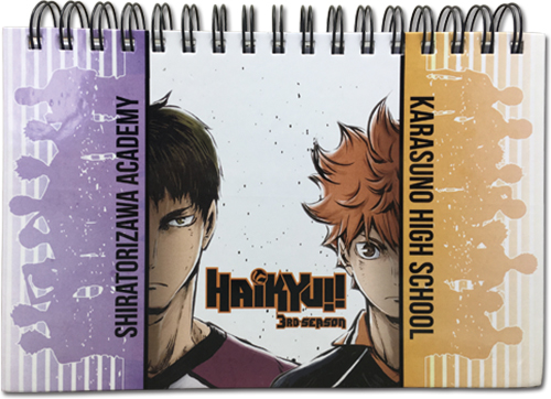 Haikyuu! Wakatoshii vs Shoyo Spiral Anime Hardcover Notebook