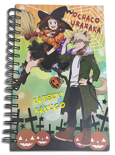 MJy Hero Academia Halloween Spiral Anime Notebook