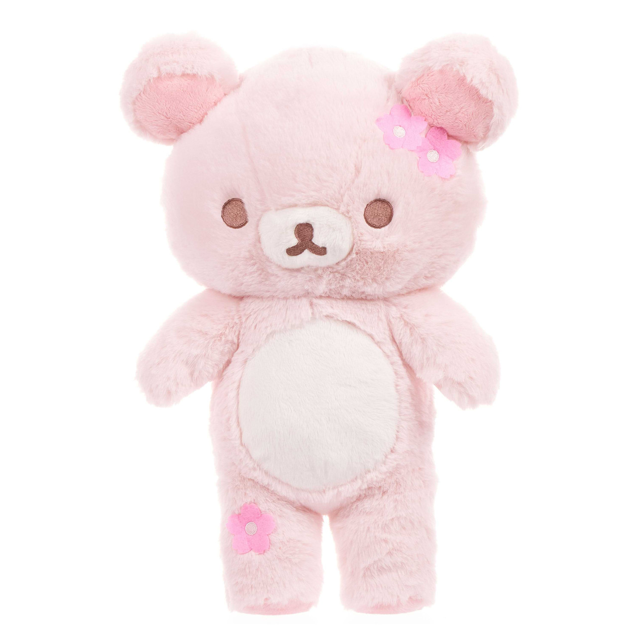 Rilakkuma Cherry Blossom Plush Doll San-X 15 Inches Pink