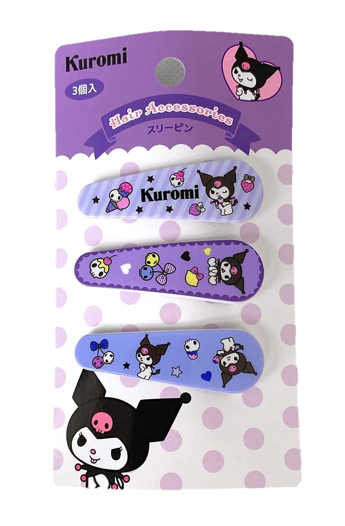 Sanrio Kuromi Snap Hair Clips