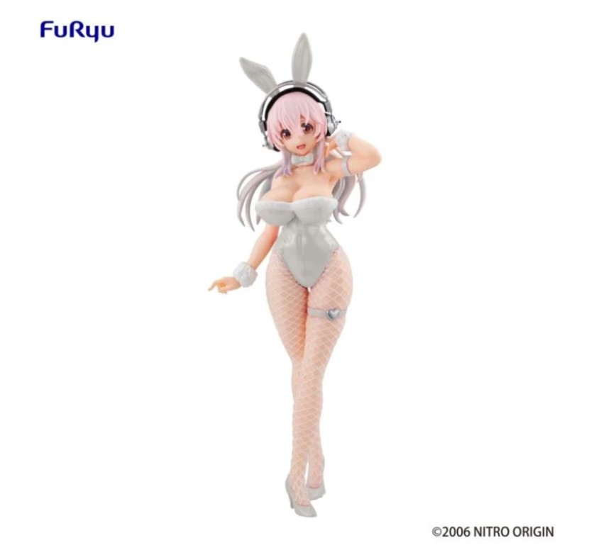 Super Sonico Figure, BiCute Bunnies, Pearl White Bunny Outfit, Furyu