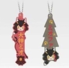 Ookami Mio Rubber Keychain Ichiban Kuji Hololive Villain Style