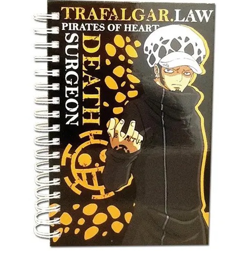 Trafalgar Law One Piece Spiral Anime Notebook