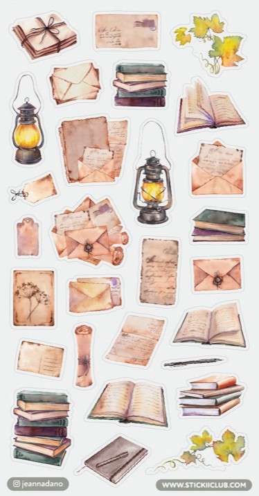 Letters by Lamplight Sticker Sheet