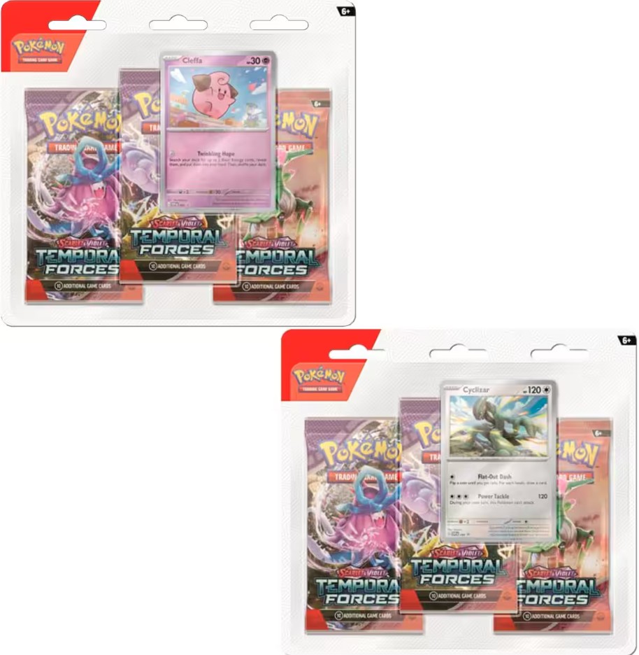 Pokemon Trading Card Game Temporal Forces - 3 Pack Blister