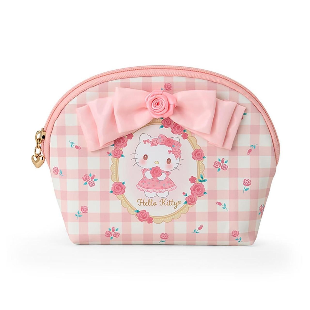 Hello Kitty Pouch, Cosmetic Bag, Rose, Pink, Sanrio