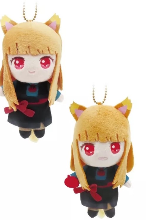 Holo Plushie Keychain, Spice And Wolf, Merchant Meets the Wise Wolf, Kadokawa - 1pc