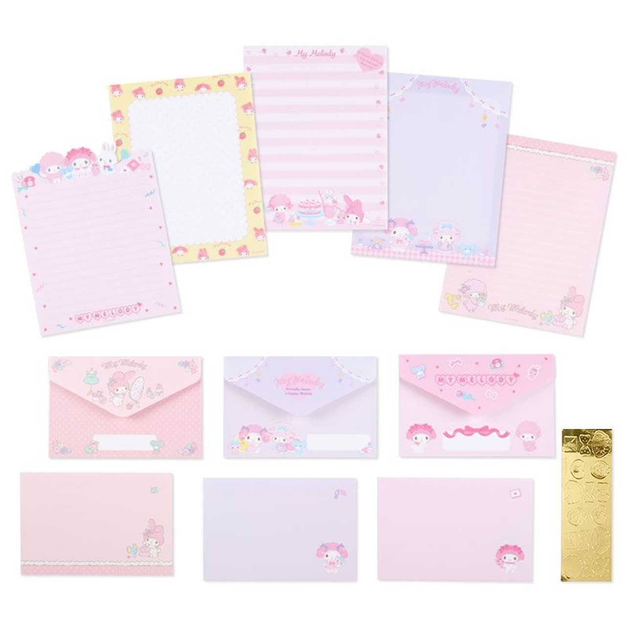 My Melody & My Sweet Piano Letter Set Sanrio