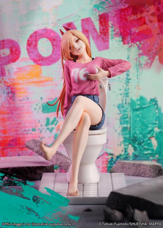 Power Figure, 1/7 Scale Pre-Painted Statue, Shibuya Scramble, Chainsaw Man, EStream