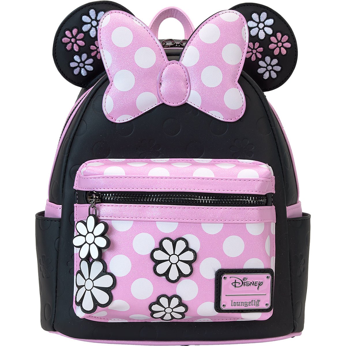 Disney Minnie Mouse Floral Rock The Dots Mini-Backpack Loungefly