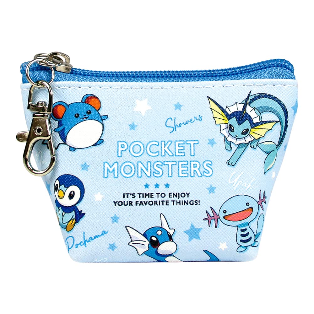 Pokemon Pocket Monster Triangle Mini Pouch Blue