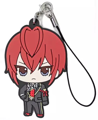 Twisted Wonderland Rubber Strap Keychain Riddle Rosehearts - Dorm