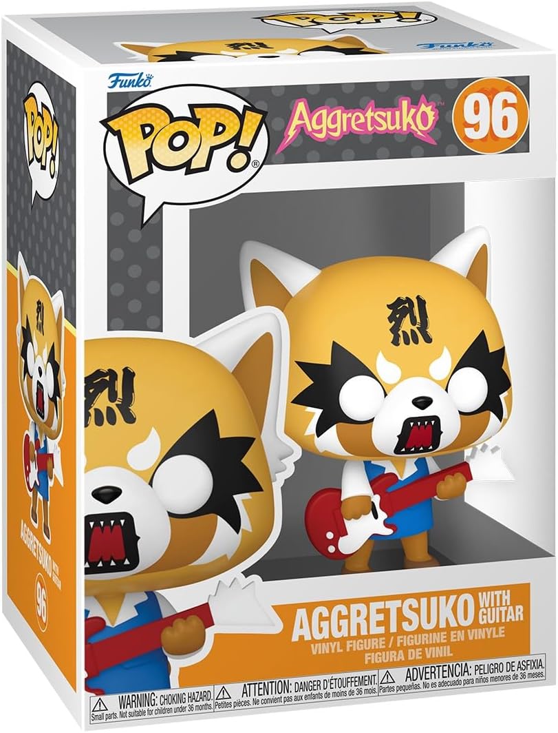 Aggretsuko with guitar Funko Pop Figure Hello Kitty and Friends Funko Pop 96